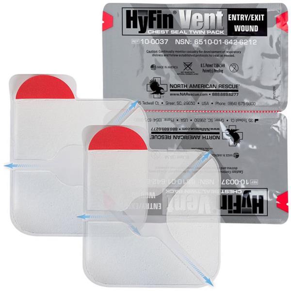 NAR HyFin Vent Chest Seal Twin Pack