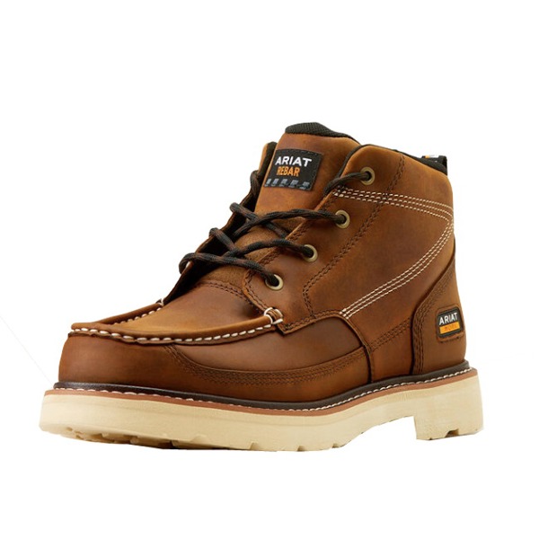 Ariat Rebar Lift Chukka Work Boot; Distressed Brown