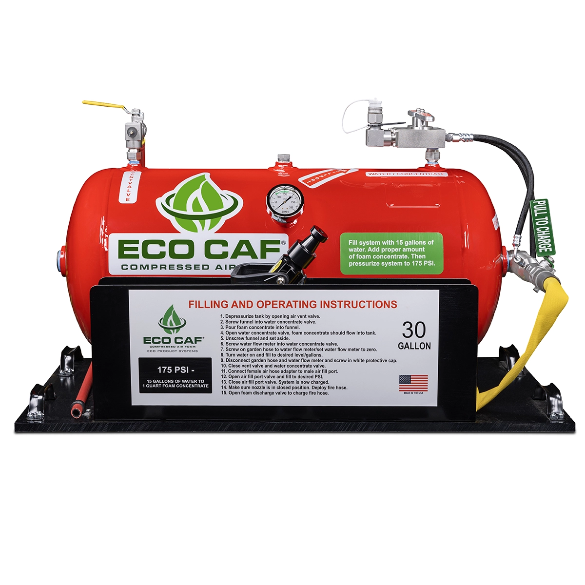 ECO CAF 30 Gal Poly Skid CAF System 