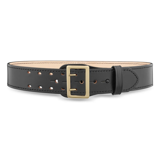 Dutyman Belt, 2 1/4" Sam Brown Belt; Gold Buckle