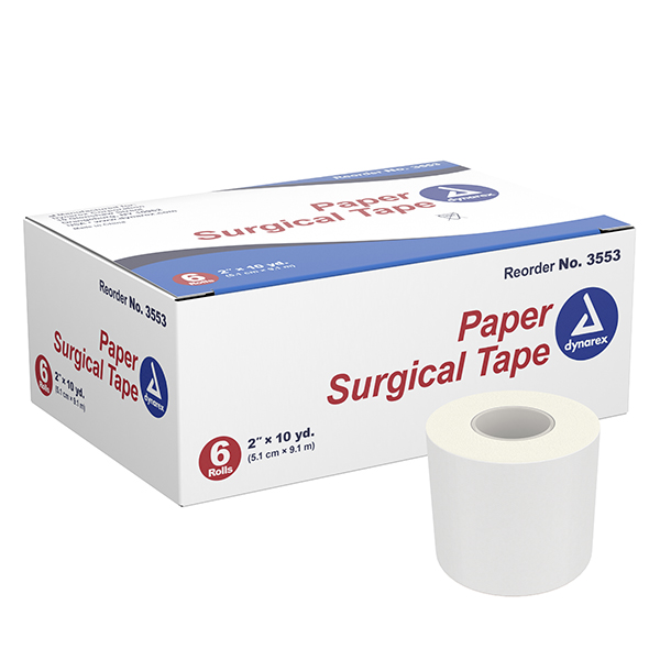 Surgical Tape, Clear, 10 yd x 2", Box of 6