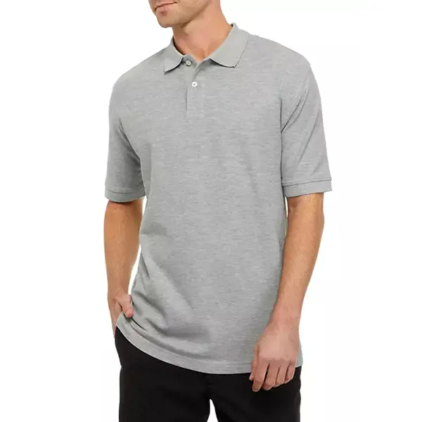 Newport Harbor Short Sleeve Polo, Grey
