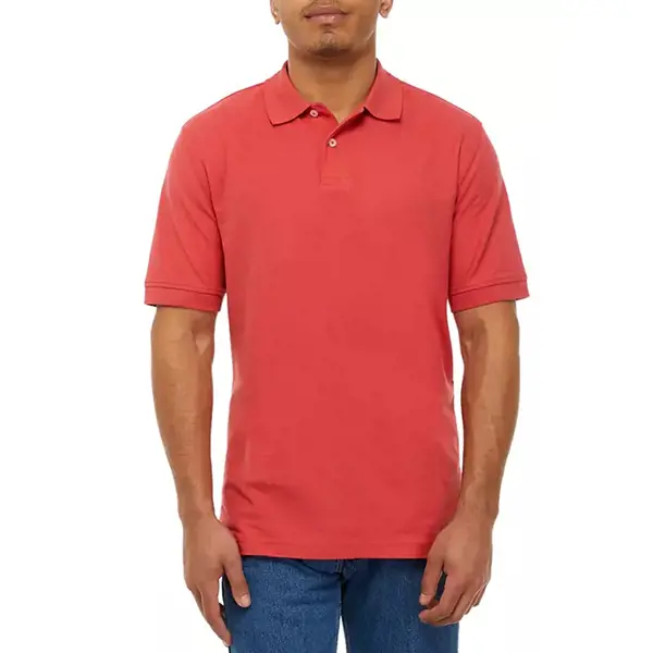 Newport Harbor Short Sleeve Polo, Red