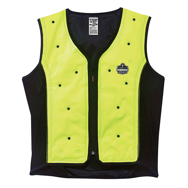 Ergodyne Dry Evaporative Cooling Vest, Hi-Vis Lime