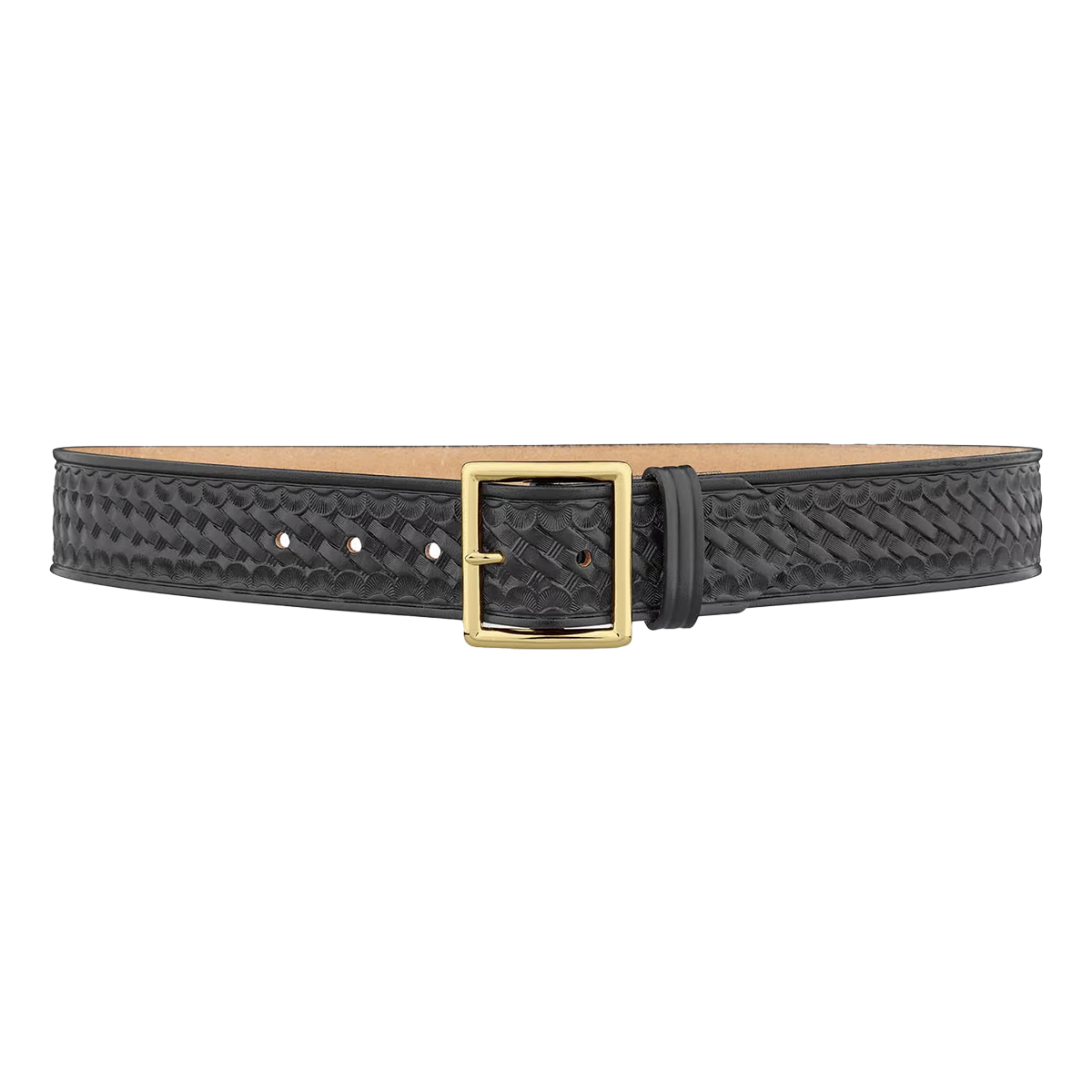 Dutyman 1.75" Black Belt, BW, Gold Buckle