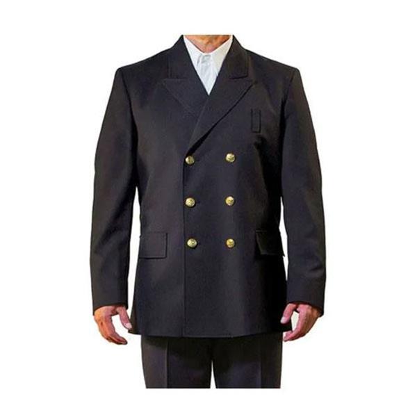 Anchor Dress Coat, Class A, Dbl Breasted, Navy, 6 Gold FD