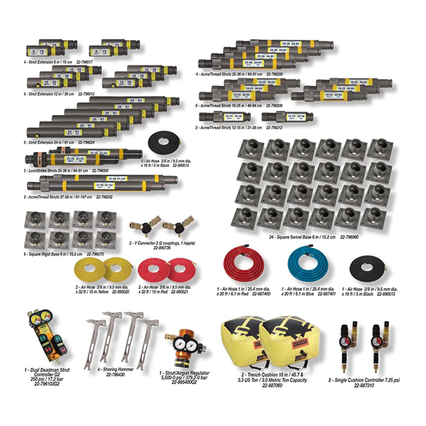 Paratech Rescue Strut, 16 Shore Trench Kit