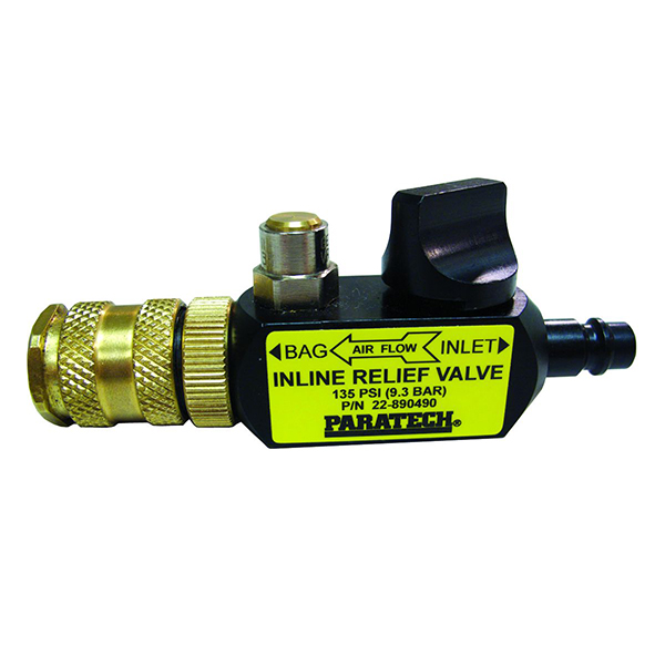 Paratech Inline Relief Valve w/ Shutoff