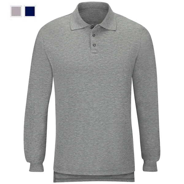 Workrite Polo, Tecasafe Knit, Long Sleeve