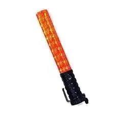 Light Baton, Red 3 Flash Pattern 13.5" long, Uses 3AA