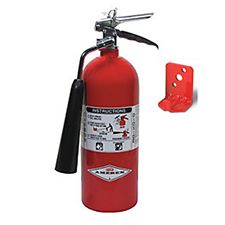 Amerex Extinguisher, CO2 5# w/Wall Bracket