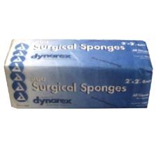 Dynarex Gauze Sponge, 8 Ply 2x2 Non-Sterile (200/Pack)