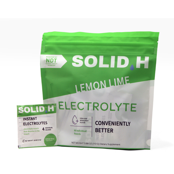 Medique Solid H Electrolyte Tablets; Lemon-Lime; 20x4/bag