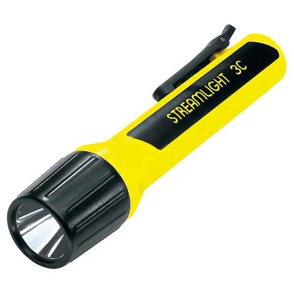 Streamlight Flashlight, LED 3C Propolymer Lux Div 1 Yellow