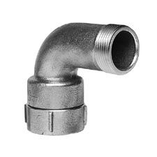 Elkhart 90-Deg Discharge Elbow Brass, 1.5"FNPT x 1.5"MNST