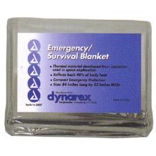 Dynarex Emergency Survival Blanket, 84"x52"