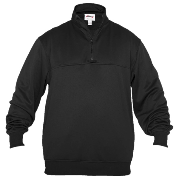 Elbeco Shield FlexTech Quarter Zip Jobshirt; Black