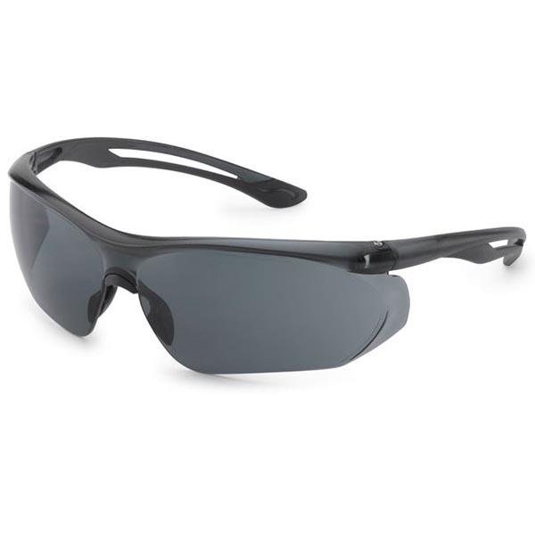 Gateway Safety Parallax Safety Glasses with Gray Temples, Gray Flex and Gray Lens