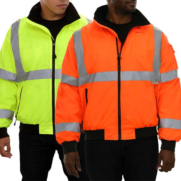 Hi Vis Safety Jacket, 3 Season Water Resistant, Class 3