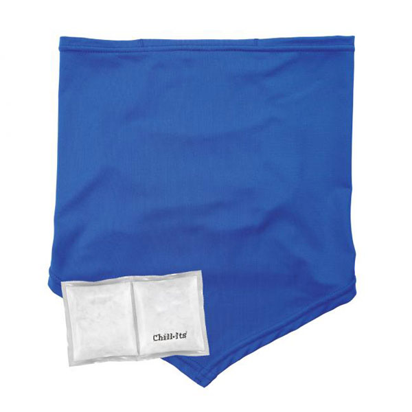 Cooling Neck Gaiter Bandana Pocket Kit L/XL Blue