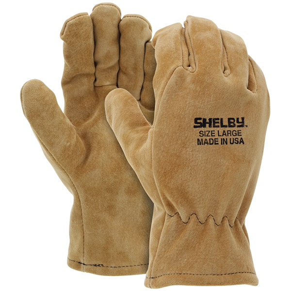 Shelby Glove, Tan Pigskin Fed Cal-OSHA