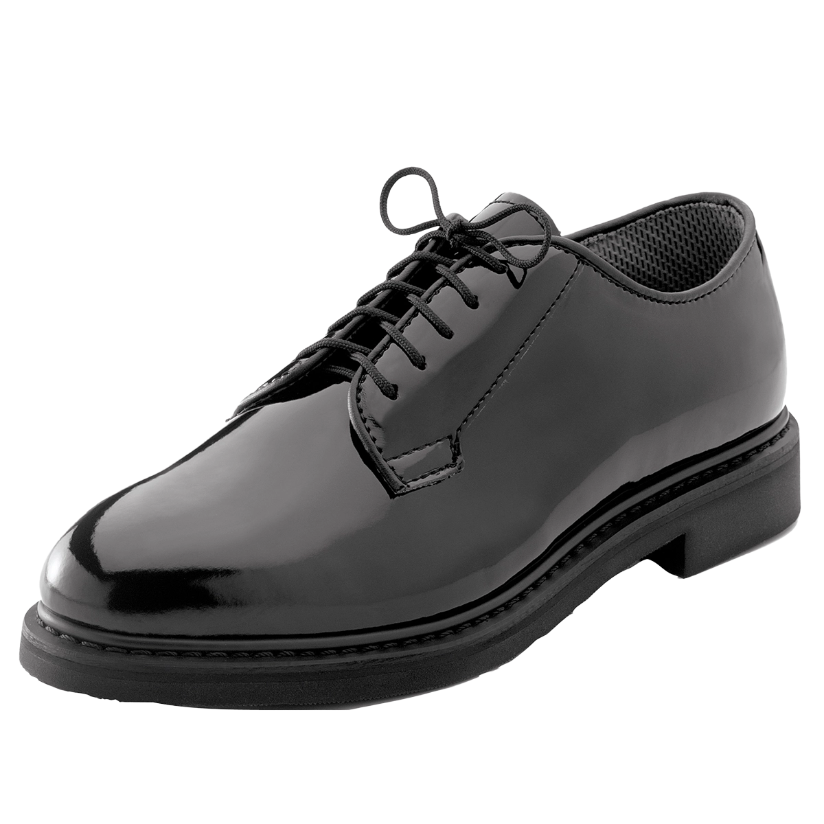 Rothco Shoe, Uniform Hi-Gloss Oxford, Black 