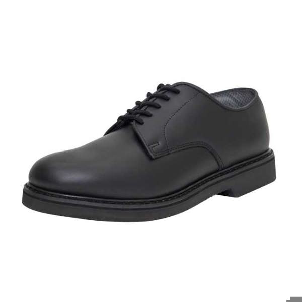 Rothco Military Uniform Oxford Leather Shoes; Black