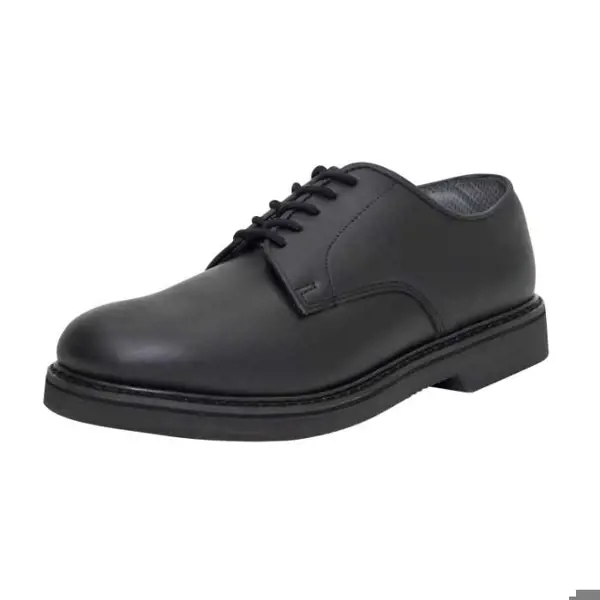 Rothco Military Uniform Oxford Leather Shoes; Black
