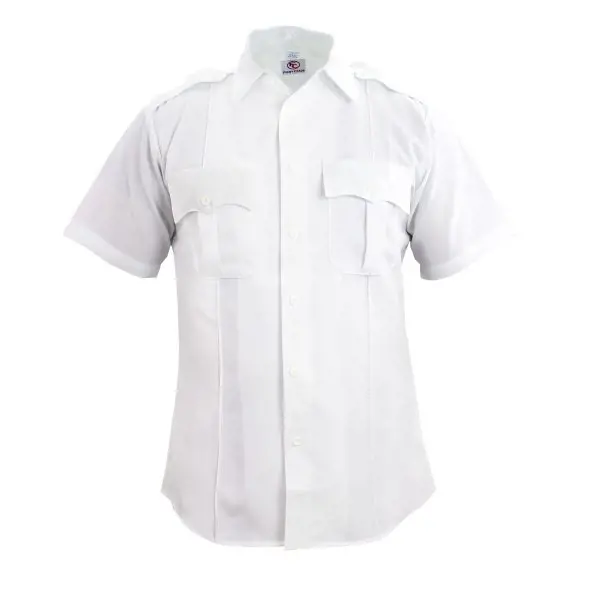 Leventhal Shirt, "Jaguar" SS White Poly/Rayon