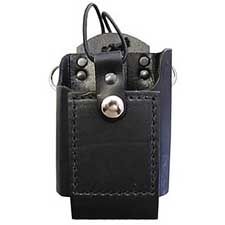 Boston Leather Radio Holder w/ DRing & Elastic Strap