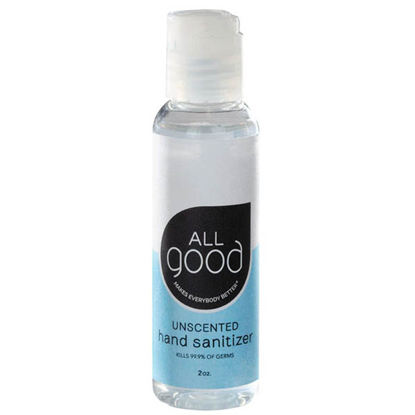 Hand Sanitizer, 2 oz Bottle Gel, 62% Alcohol