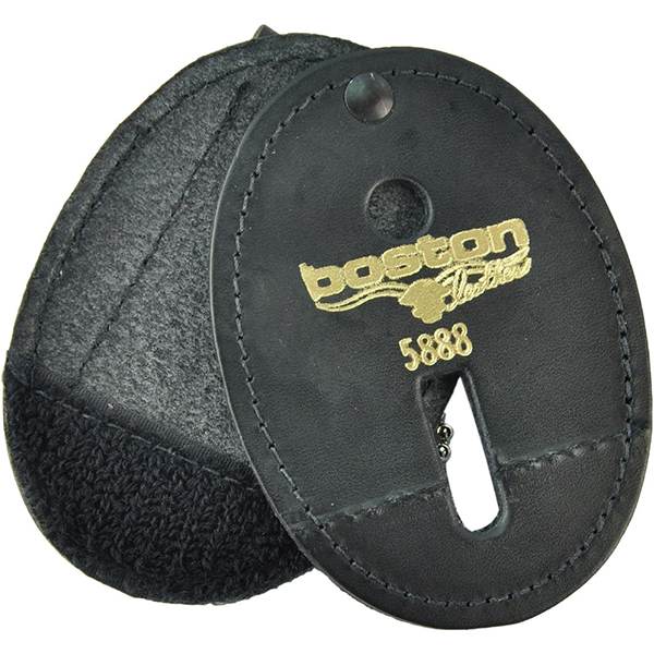 Boston Leather Oval Badge Holder