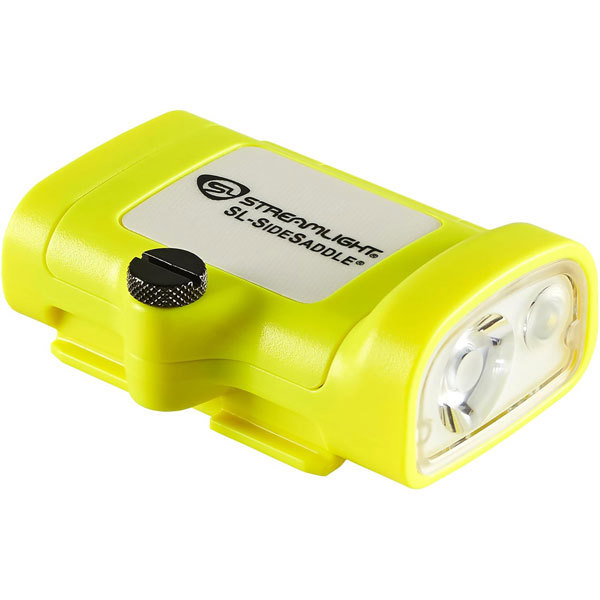 SL SideSaddle Light; Hat Mount Kit; 3AAA Battery; Yellow