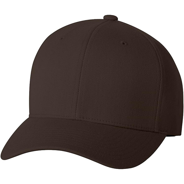 Flexfit Cap, 6- Panel Wool Blend Brown