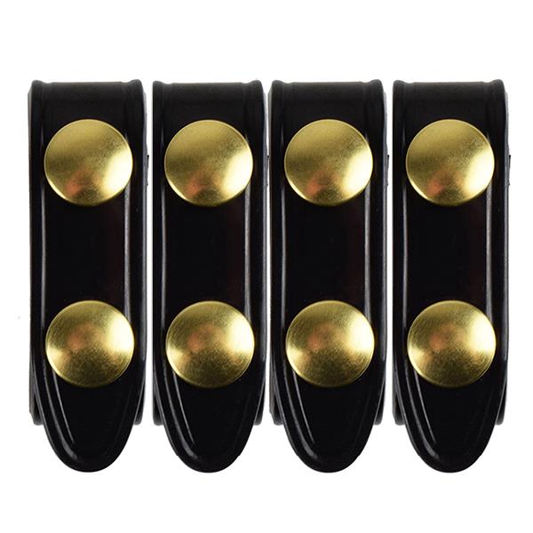 SafariLand 65 Belt Keeper .75" Plain 2.25" Brass Snap 4 Pack