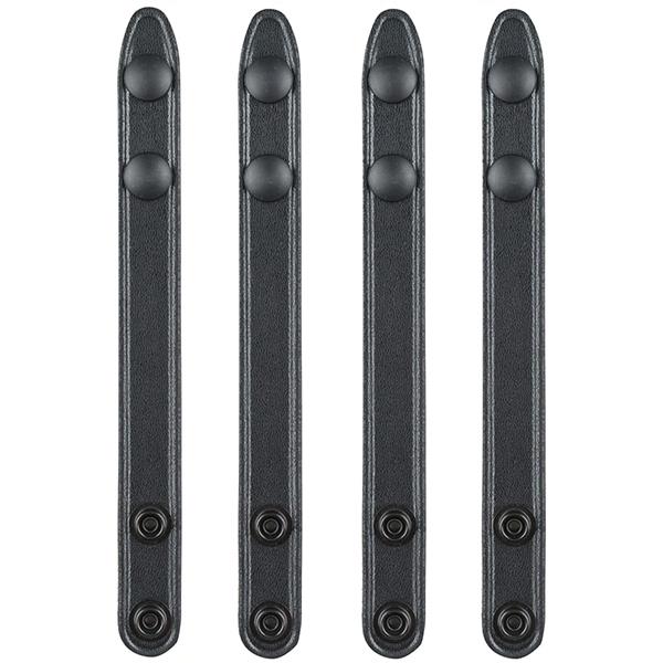 SafariLand 65 Belt Keeper .75" Plain 2.25" Black Snap 4 Pack