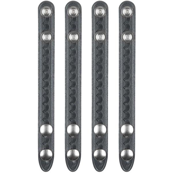 SafariLand 65 Belt Keeper .75" BW, 2.25" Chrome Snap, 4 Pack