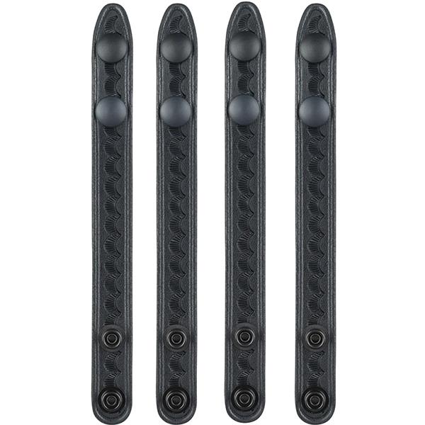 SafariLand 65 Belt Keeper .75" BW 2.25" Black Snap 4 Pack