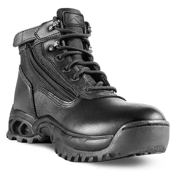 Ridge Boot, Mid Side Zip 6" Black