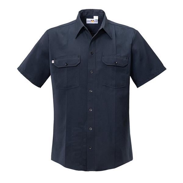 Flying Cross FR Woven Shirt SS Snap Front, Navy