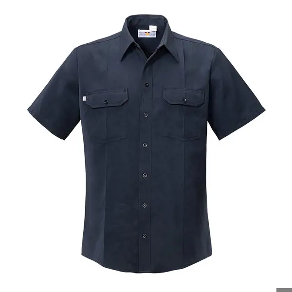 Flying Cross FR Woven Shirt SS Snap Front, Navy | NAFECO