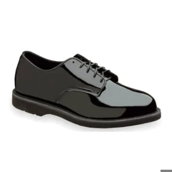 Thorogood Shoe, Hi-Gloss Black, Poromeric Oxford