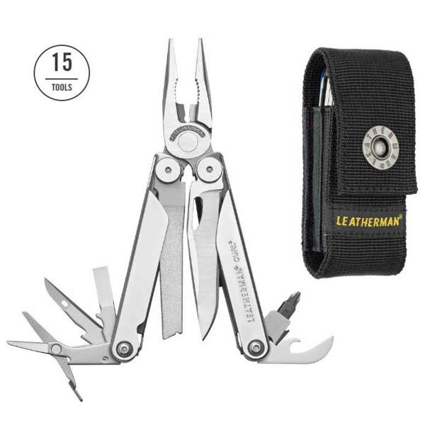 Leatherman Curl Stainless Steel; Black Nylon Sheath