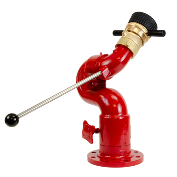 Elkhart Copperhead Monitor 3" 150 lb Flange Tiller Brass