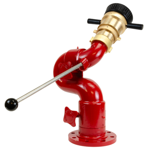 Elkhart Copperhead Monitor 3" 150 lb Flange Tiller Brass