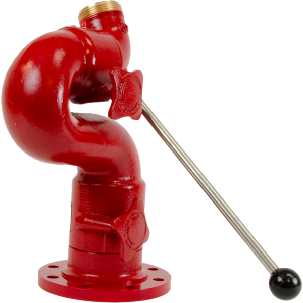 Elkhart Copperhead Monitor 3" 150 lb Flange Tiller Brass