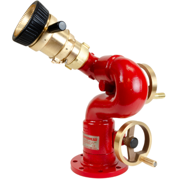 Elkhart Copperhead Monitor 3" 150 lb Flange Tiller Brass