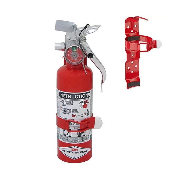 Amerex Extinguisher, Halotron 1.4 lb w/Vehicle Bracket 