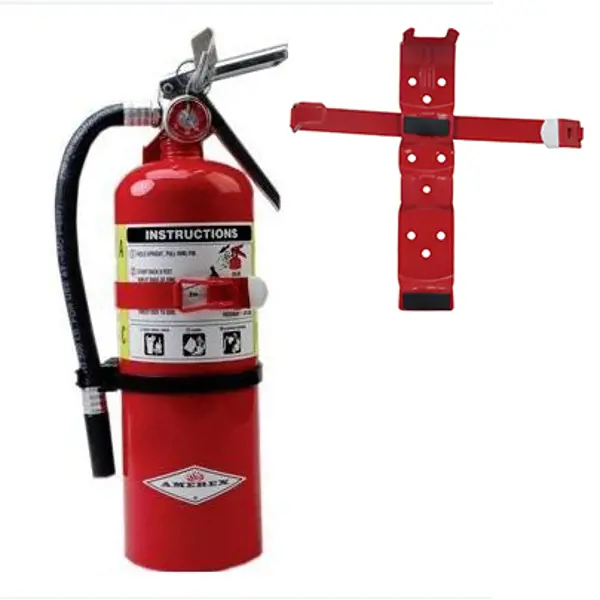 5lb ABC Fire Extinguisher With Vehicle Bracket – Inspected 09/2025 – Brand New