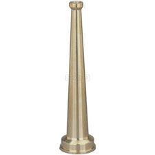 Dixon Nozzle, 1.5" NPSH Tip Satin Brass, 10" Length (NST adapt 1.5FNST x 1.5MIPT)